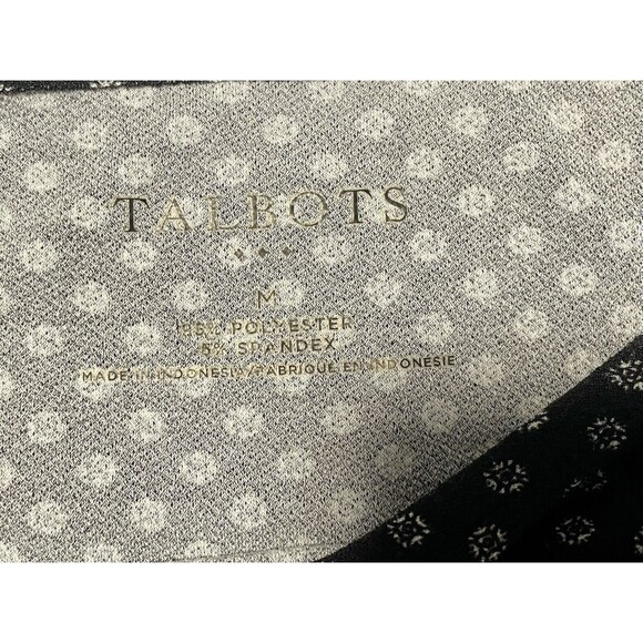 Talbots Polyester Spandex Stretch Knit Tunic Top Career Shirt Ruched M 3/4 Sleev - Picture 5 of 7